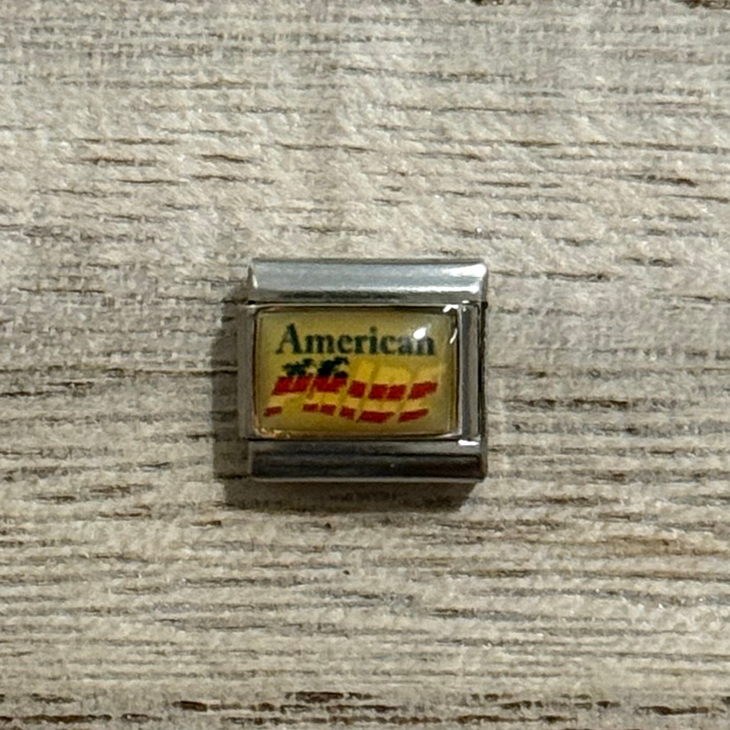 American Pride Italian Charm Bracelet Link